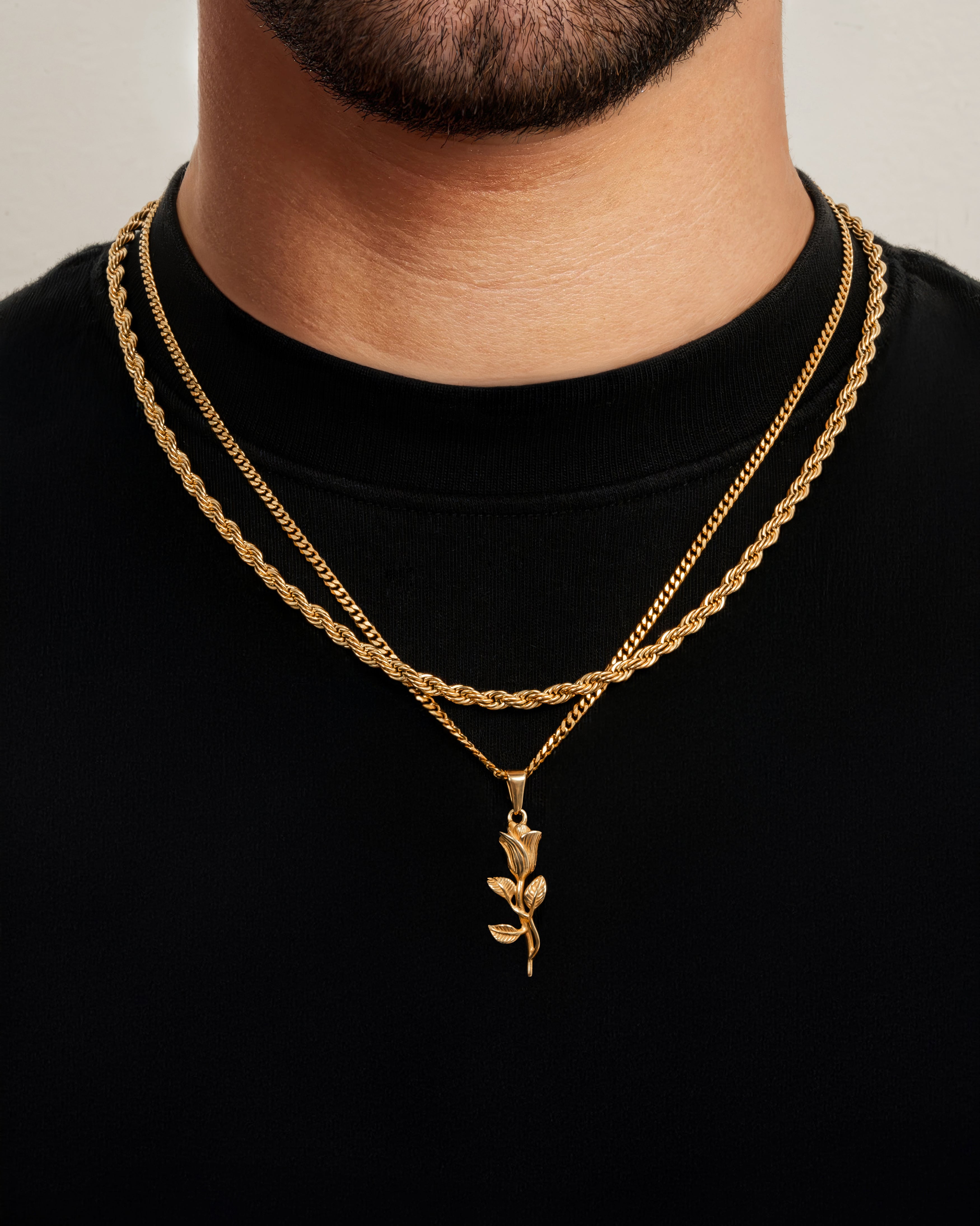 Vyrobte si vlastní sadu - přívěsek a řetízek (zlatý)