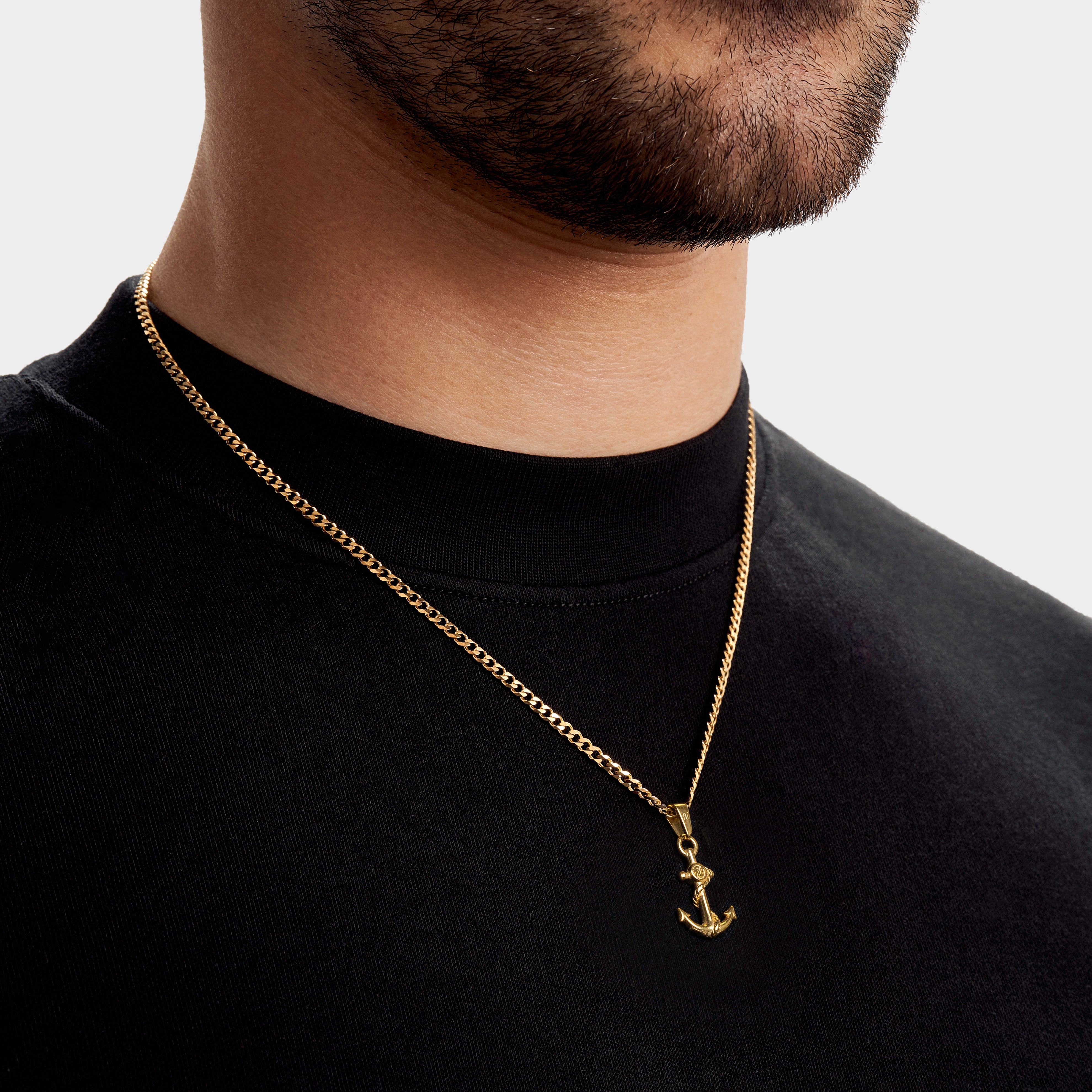 Gold Anchor Necklace