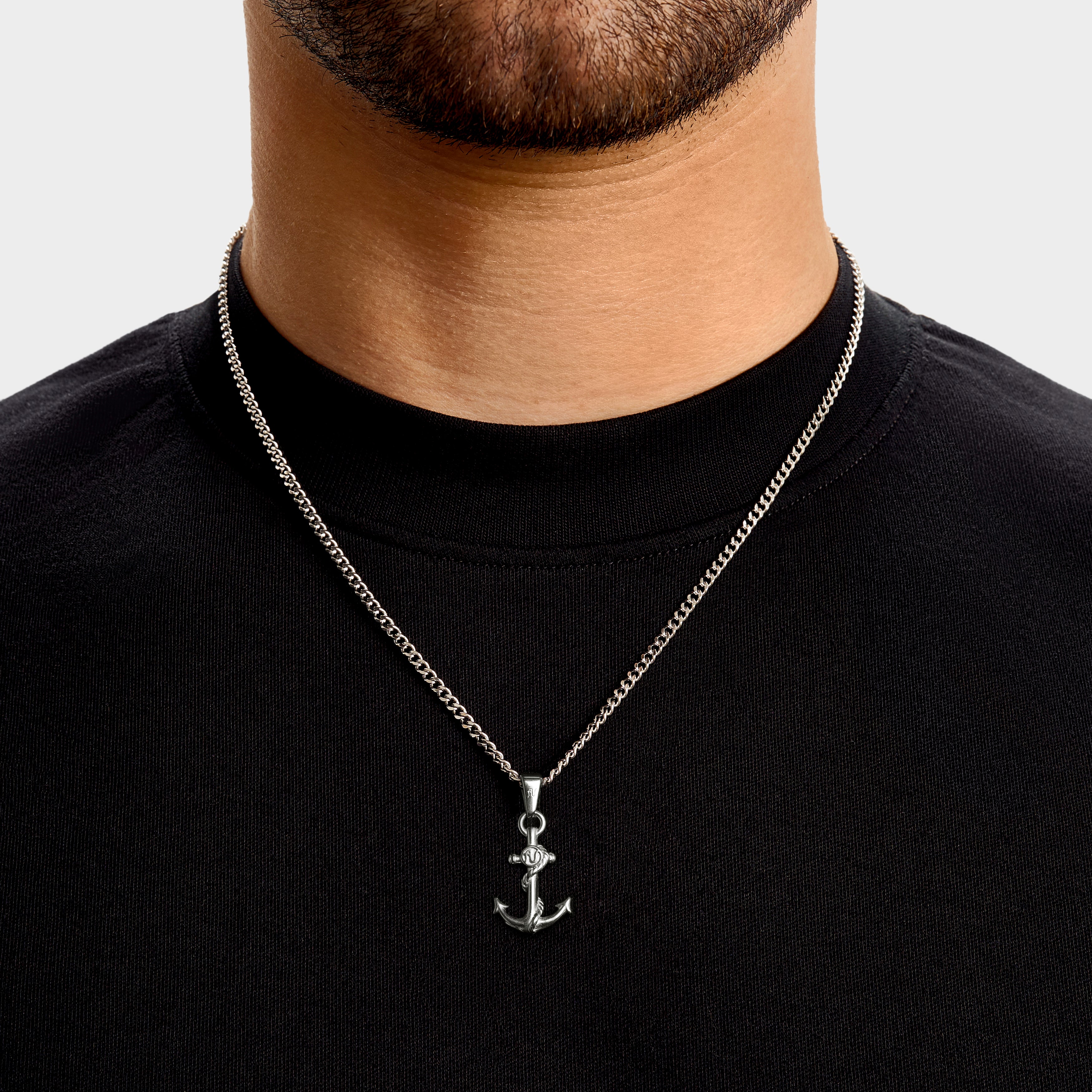 Silver Anchor Necklace