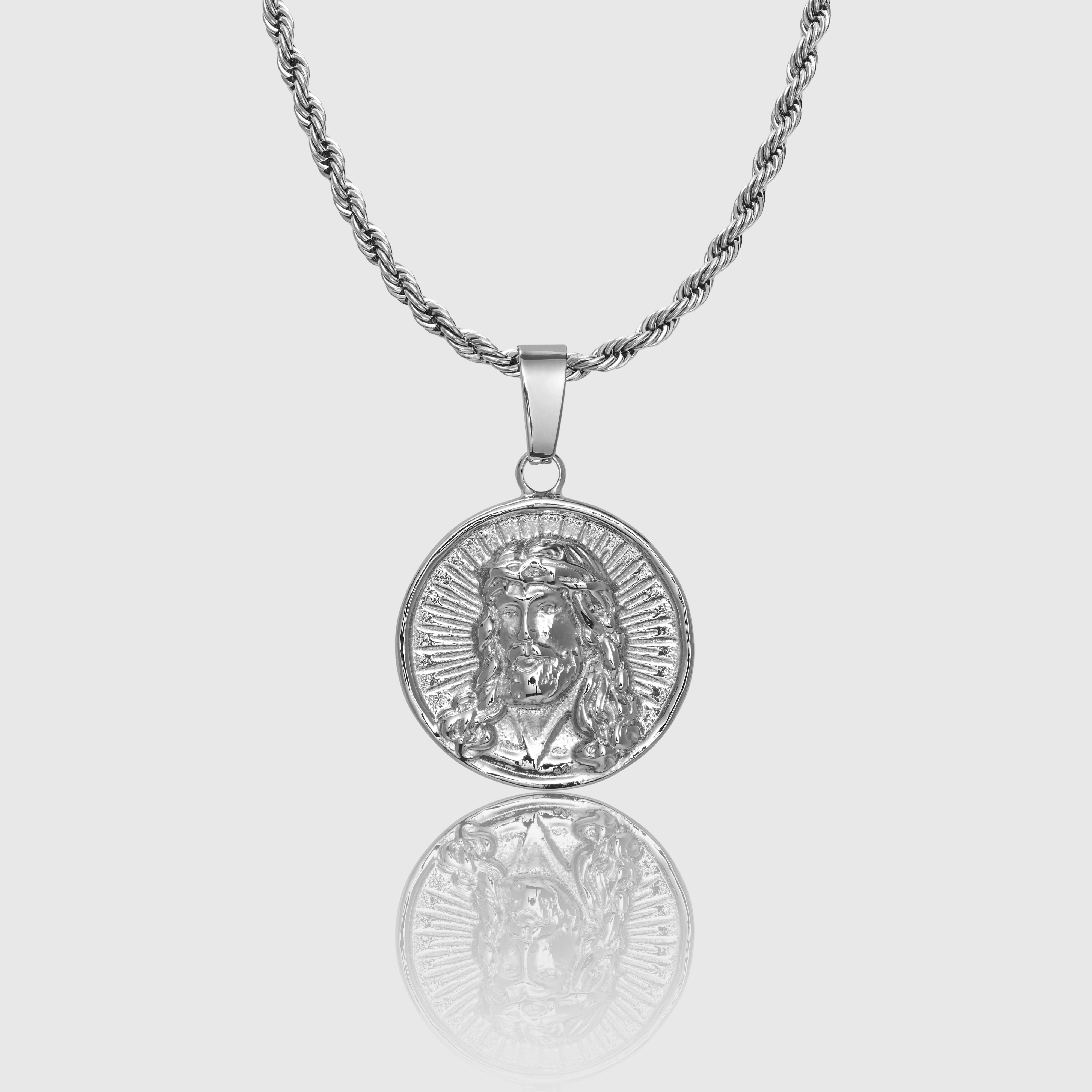 Jesus Necklace Silver