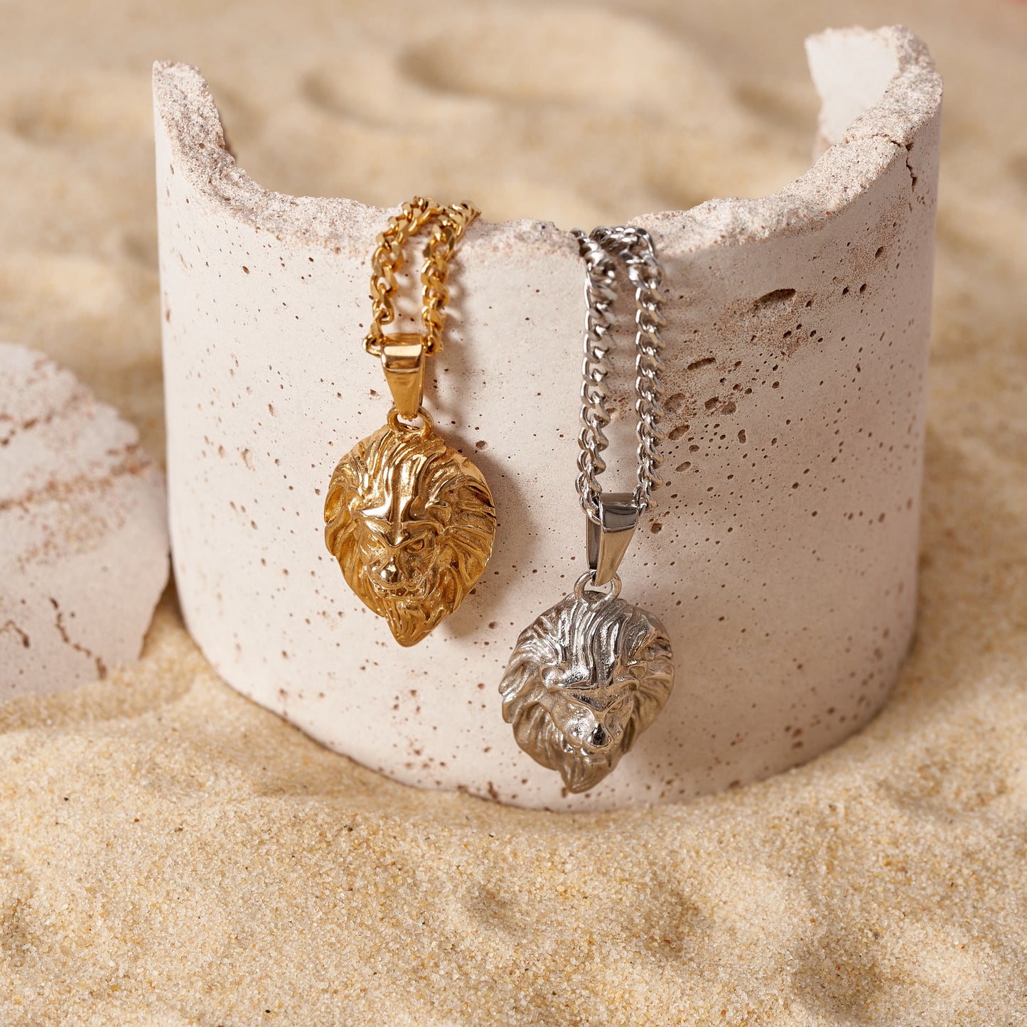 Lion Pendant - Silver