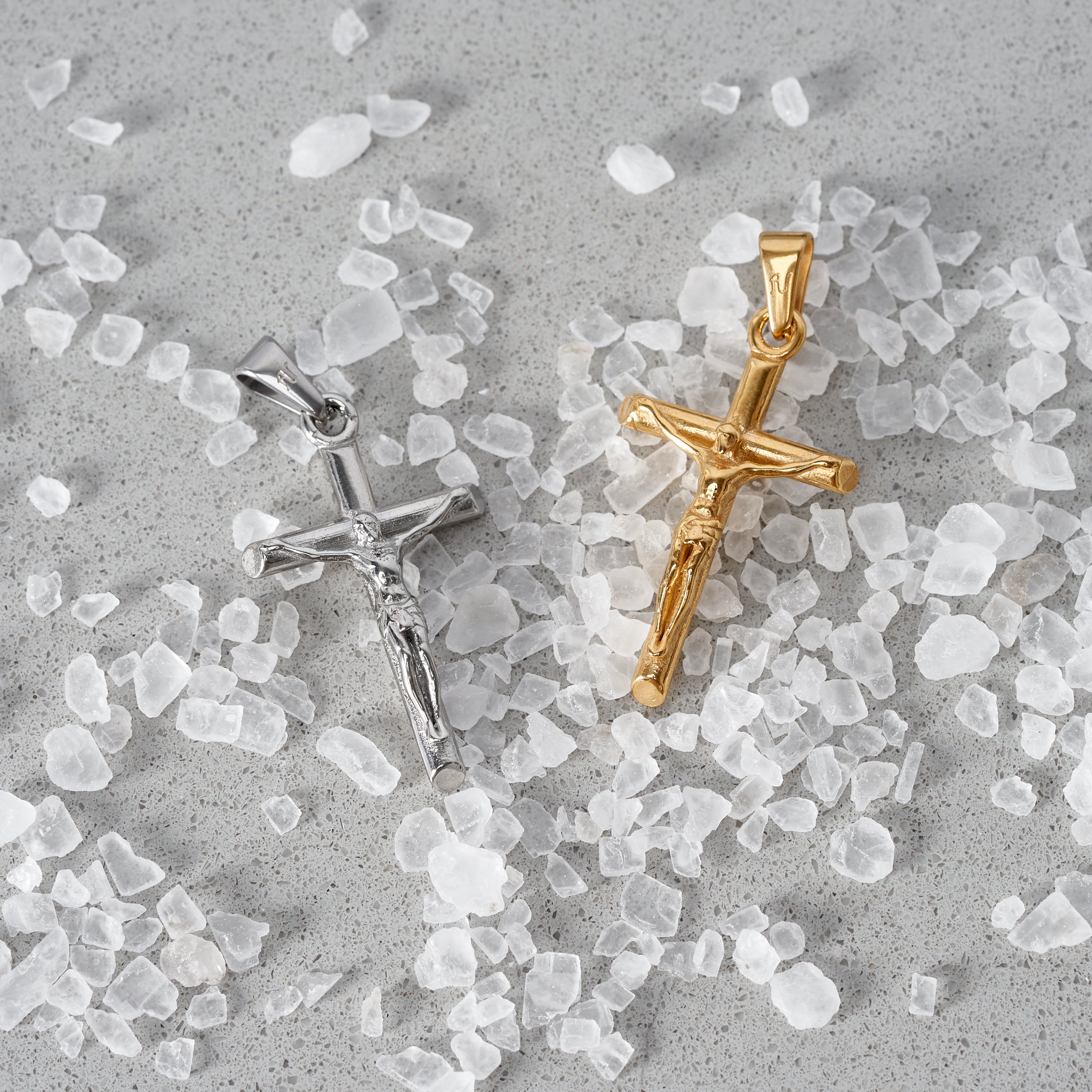 silver cross necklace cross pendant