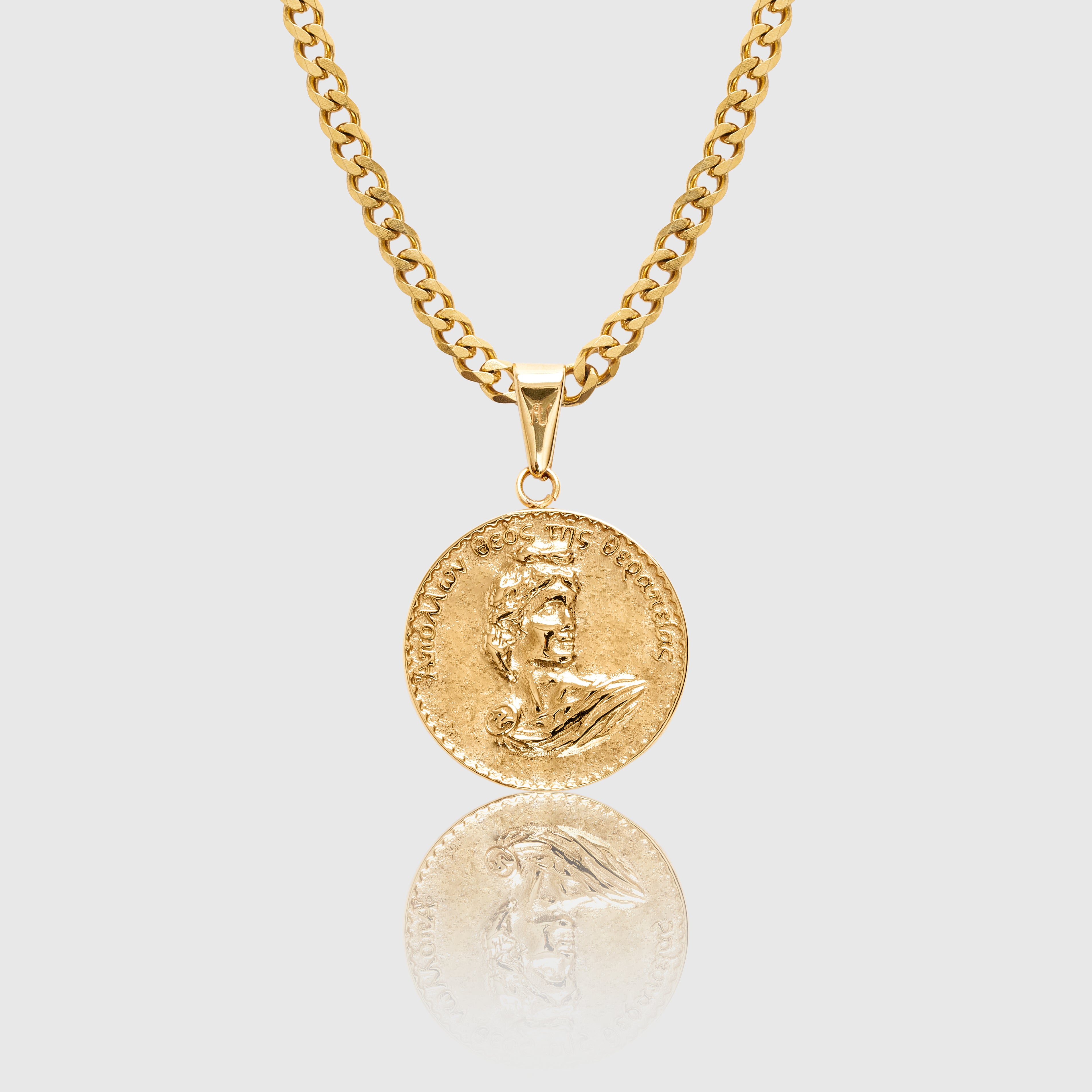 Gold Greek Gold Pendant Necklace Apollo Untold Men's Jewellery