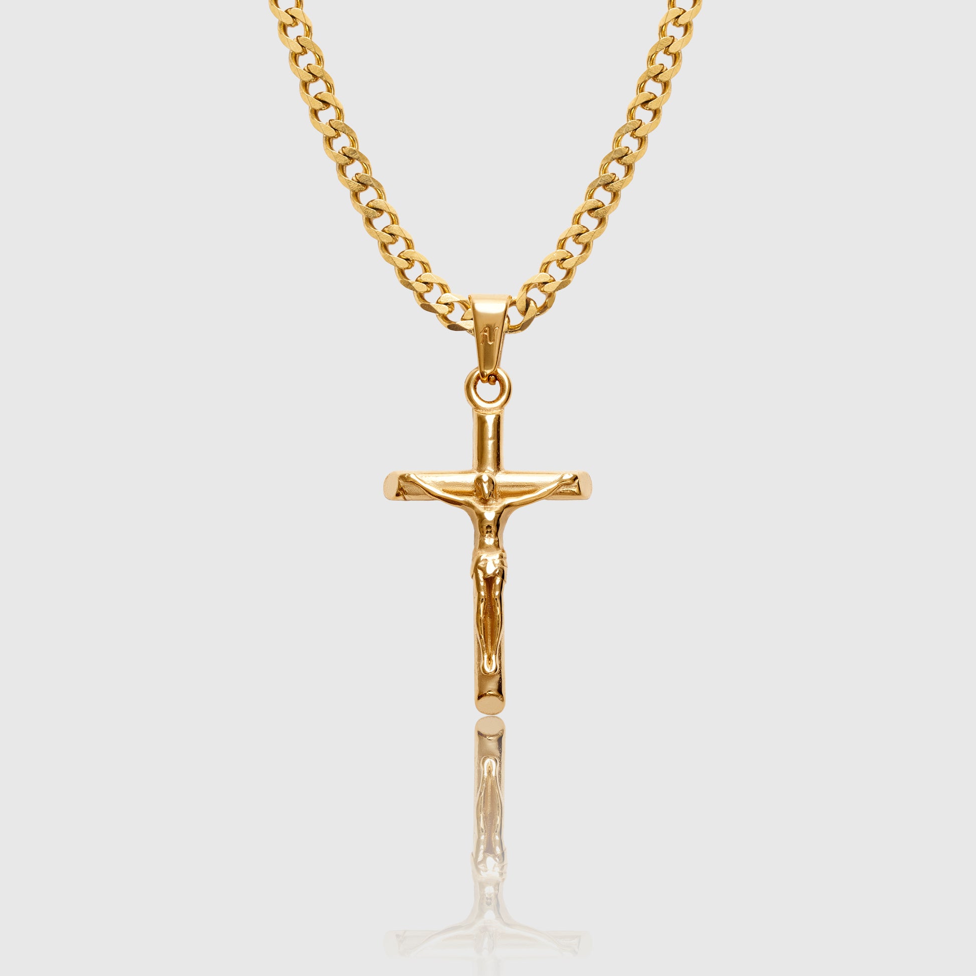Gold cross necklace cross pendant