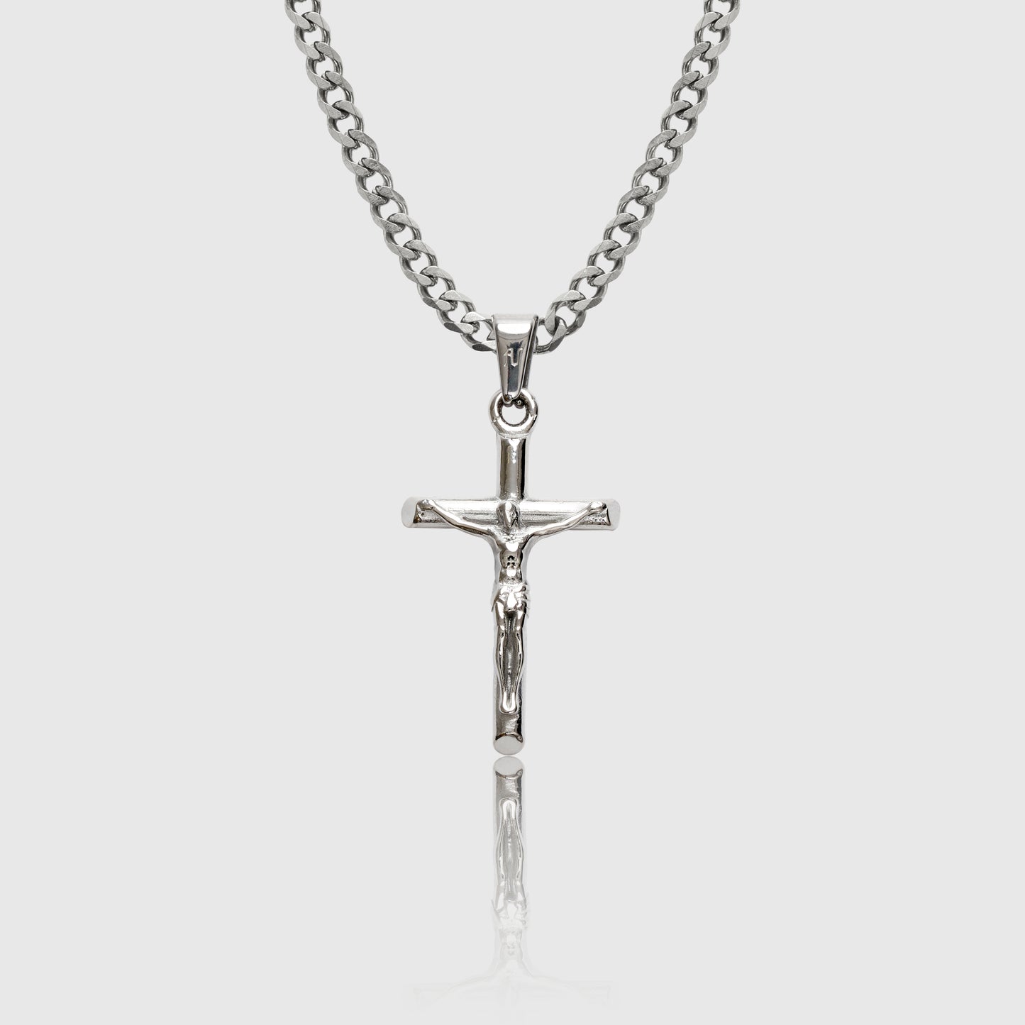 silver cross necklace cross pendant