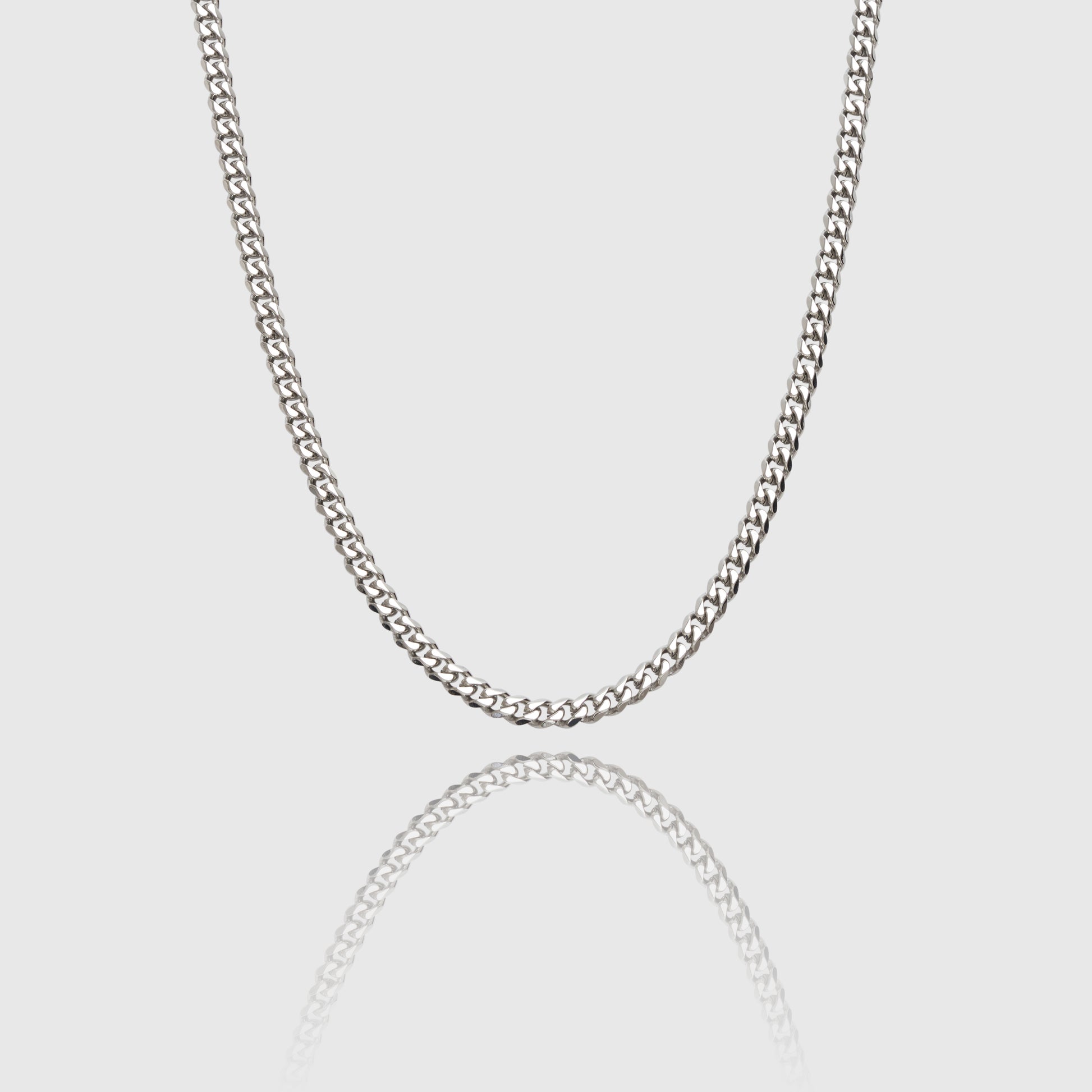 mens silver chains silver cuban link chain
