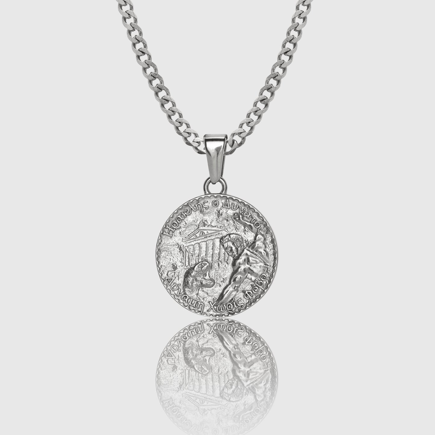 Hercules Pendant Necklace Silver