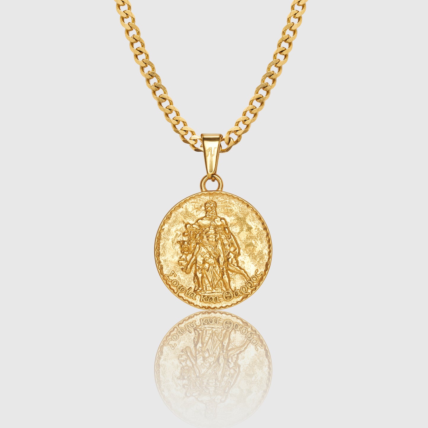 Hercules Pendant Necklace Gold