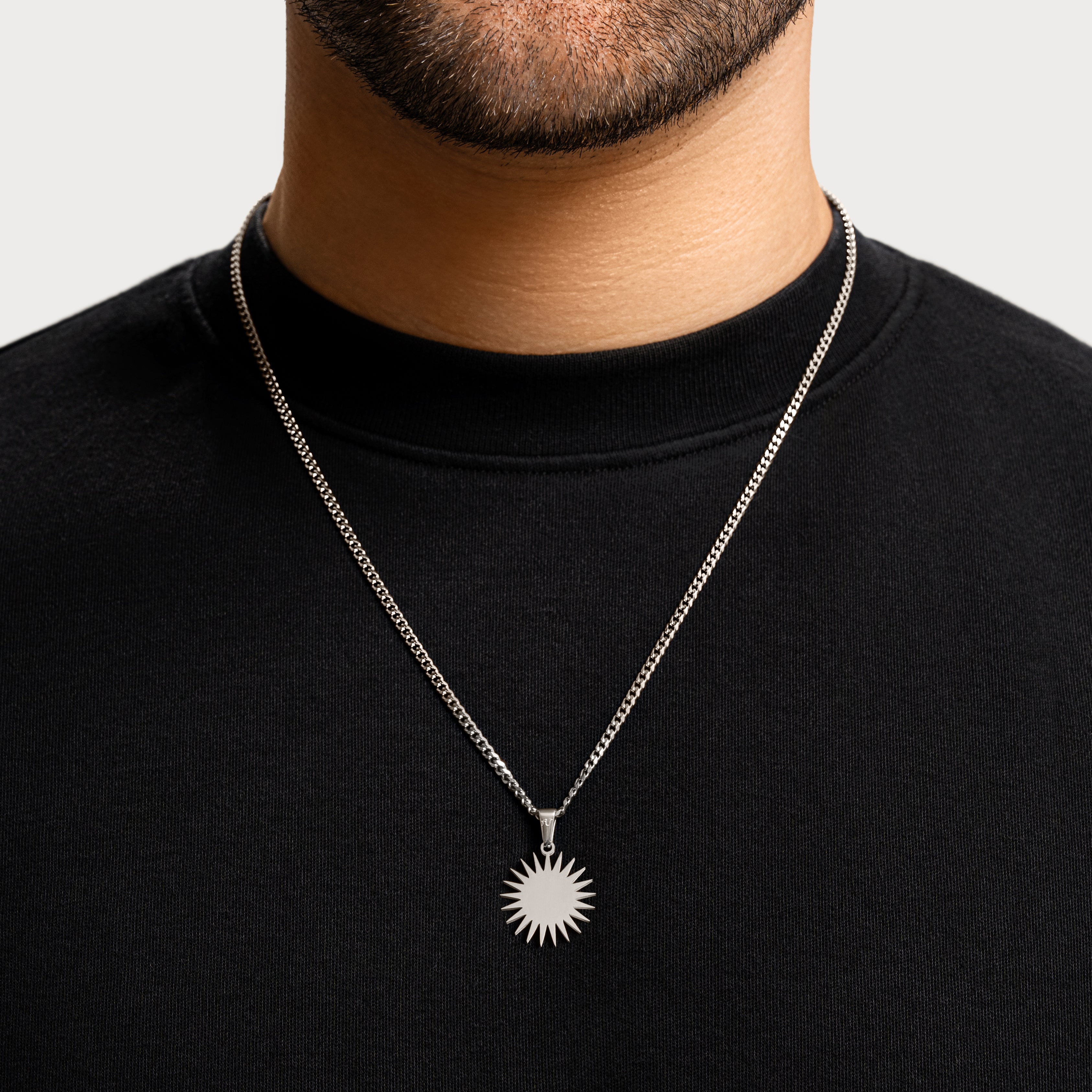 Silver Sun Necklace