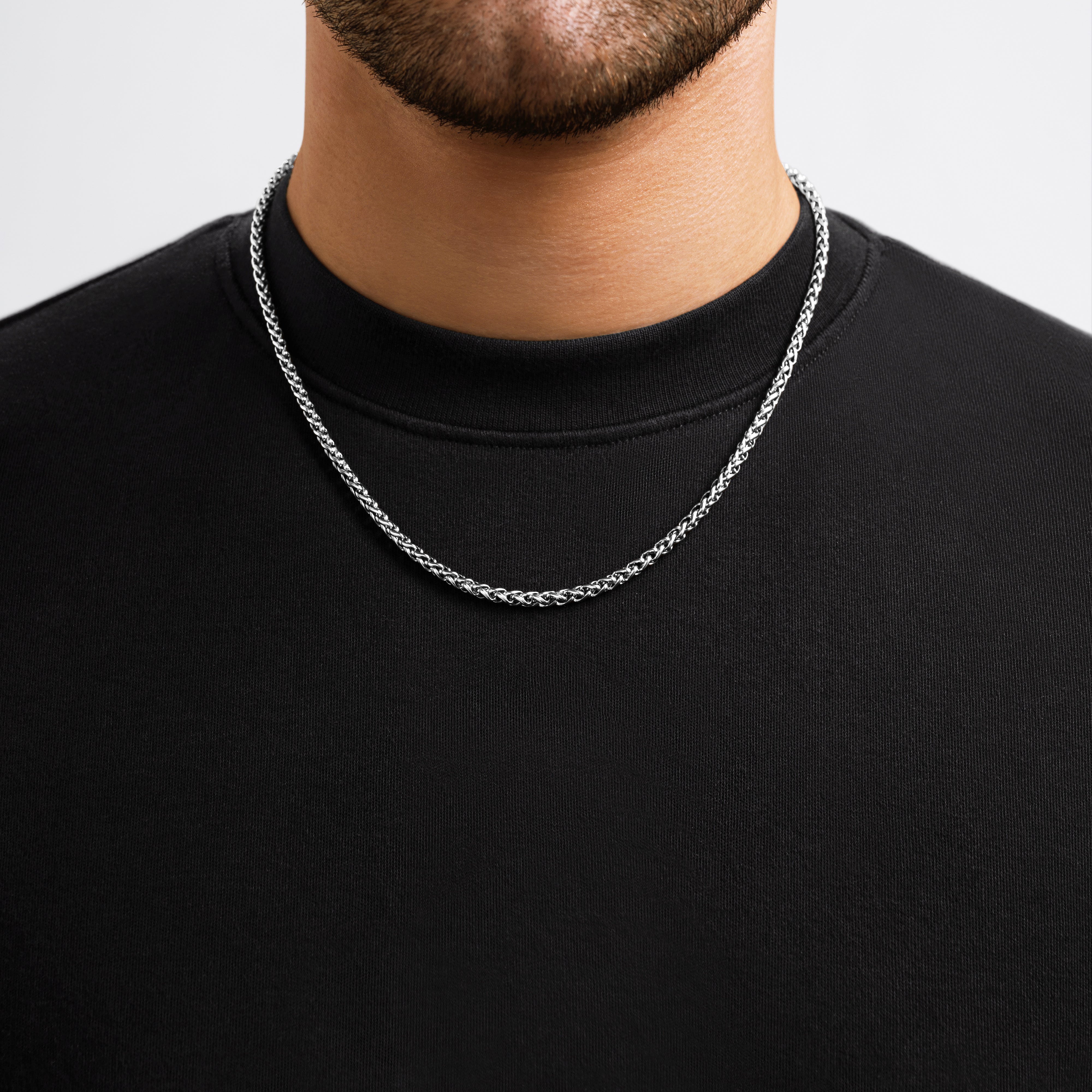 Silver Wheat Chain