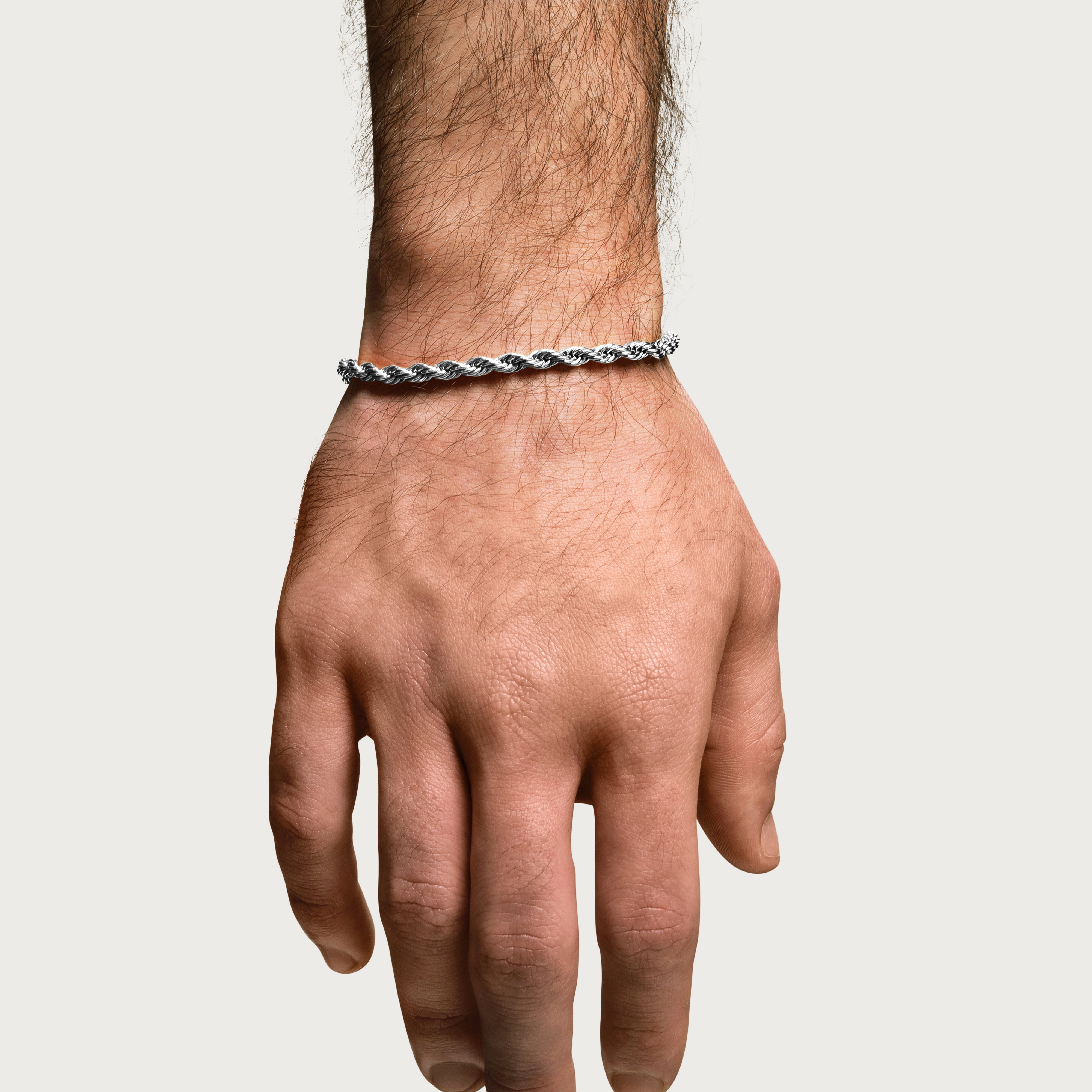 Silver Rope Bracelet