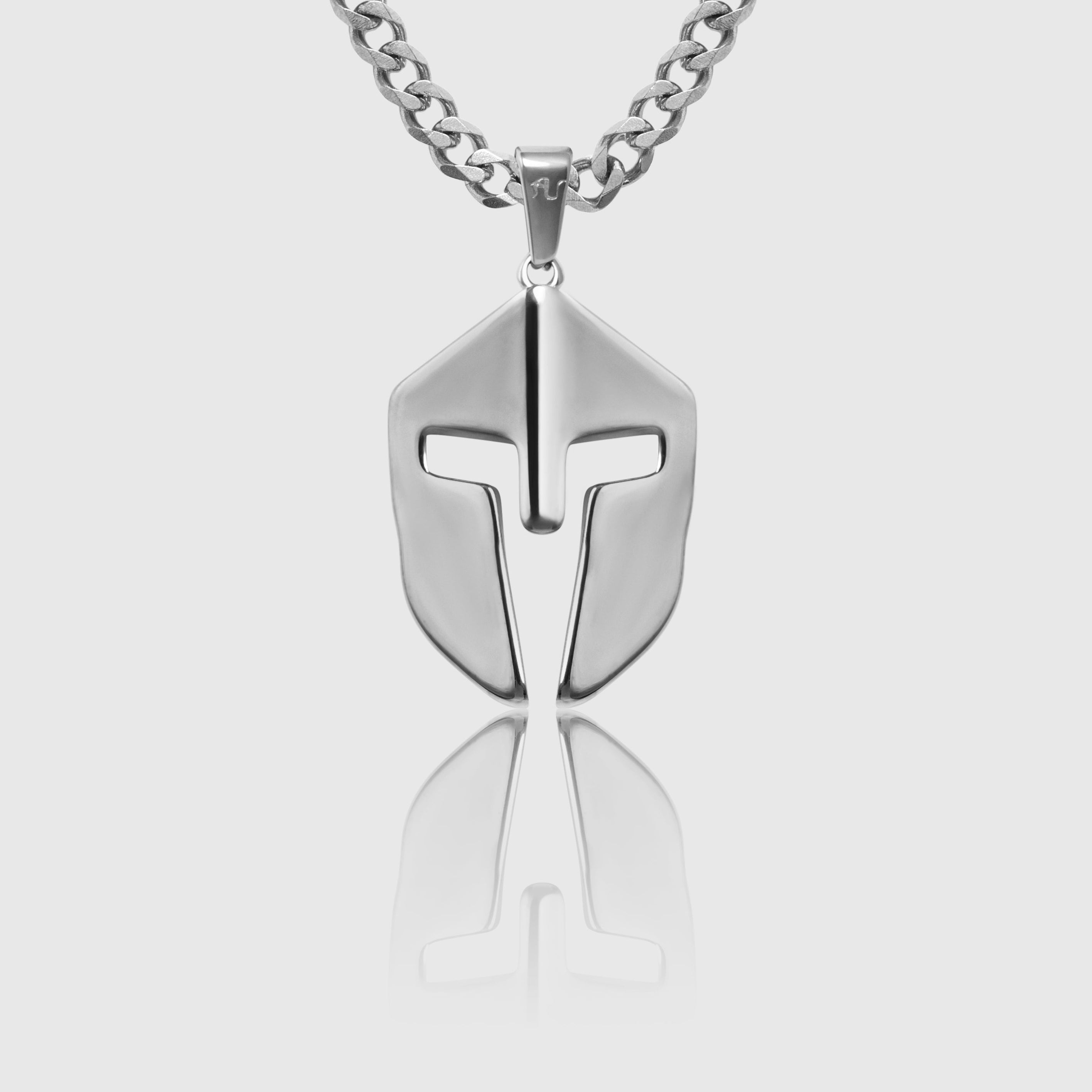 Silver Spartan Helmet