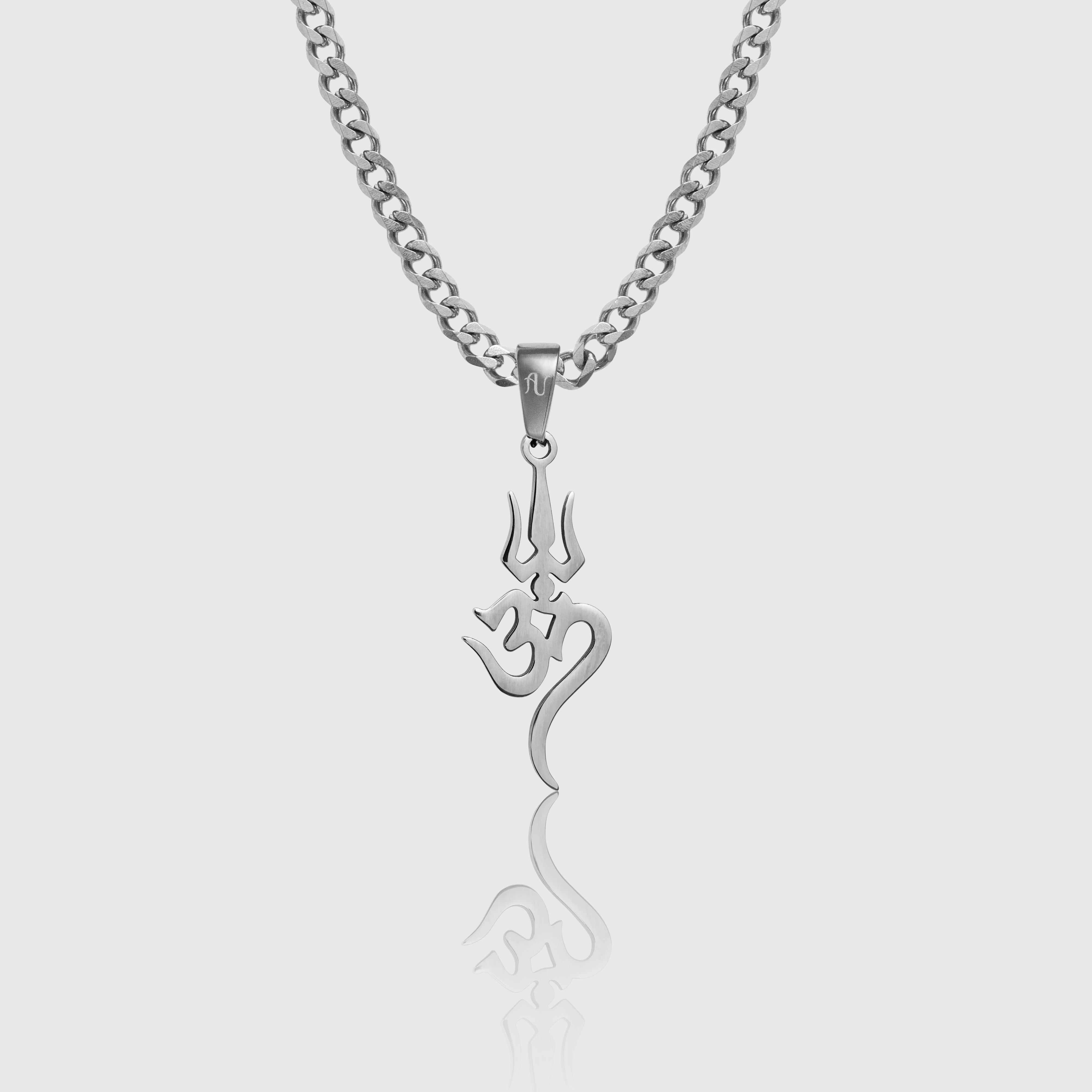 Hindu Trishul Om Necklace