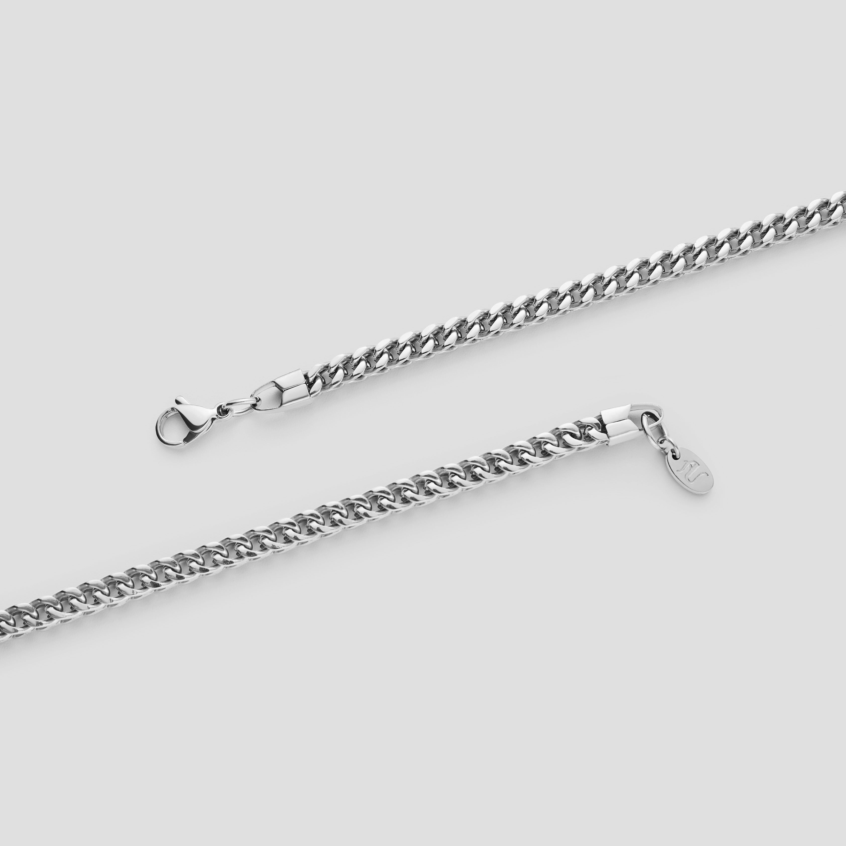 Silver Flower Basket Chain
