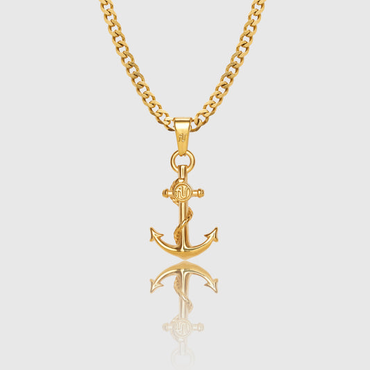 Anchor Pendant - Gold
