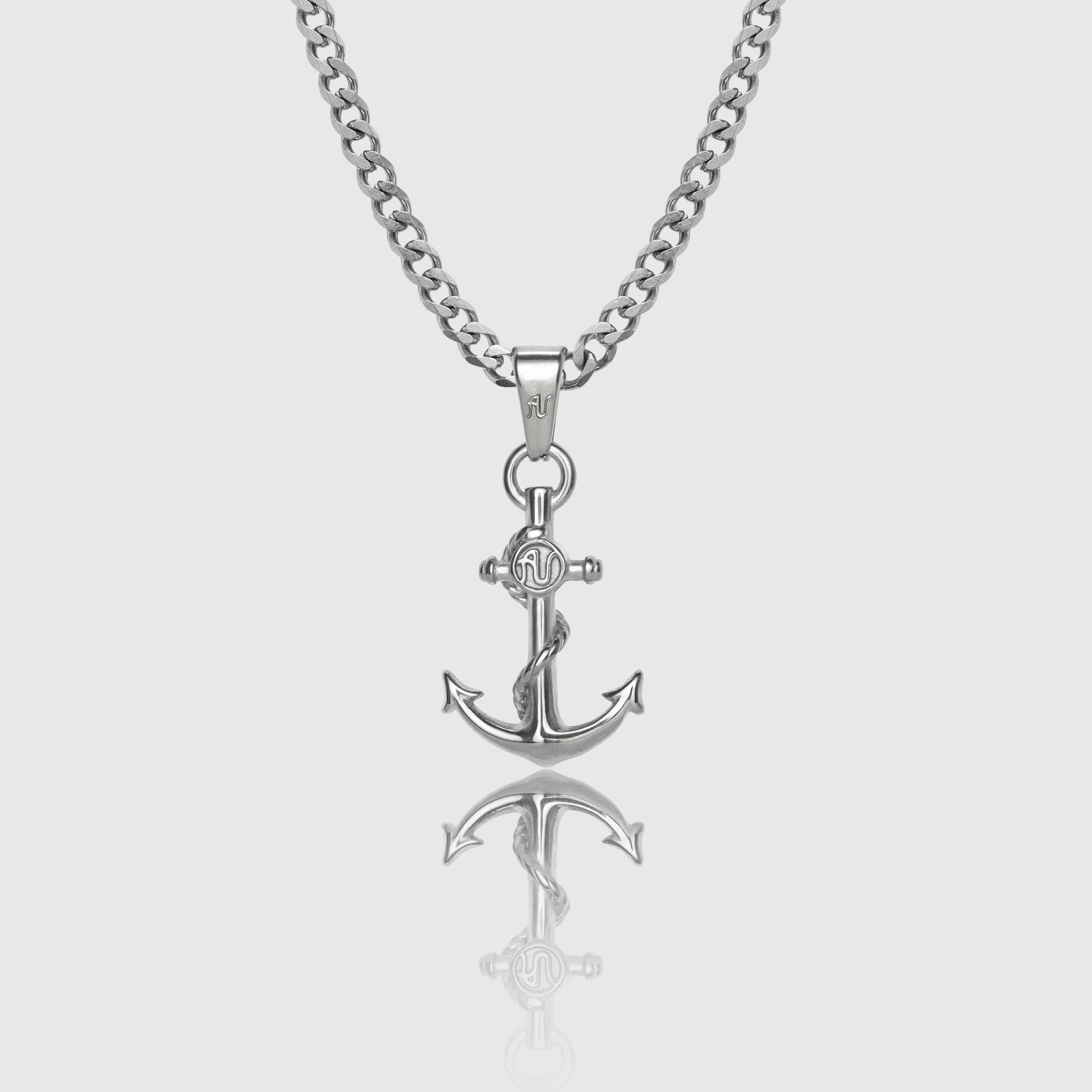 Silver Anchor Necklace