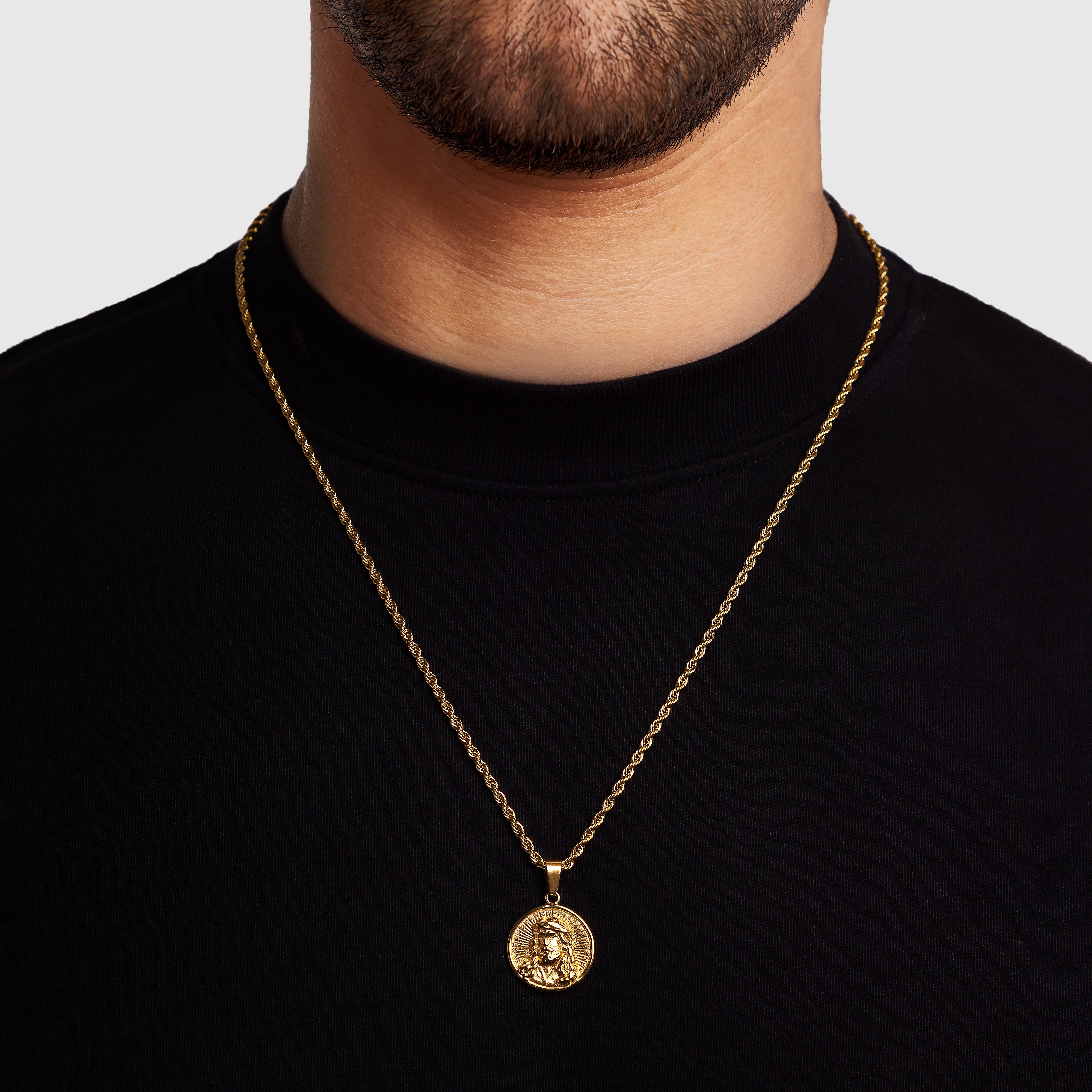 Jesus Necklace Gold