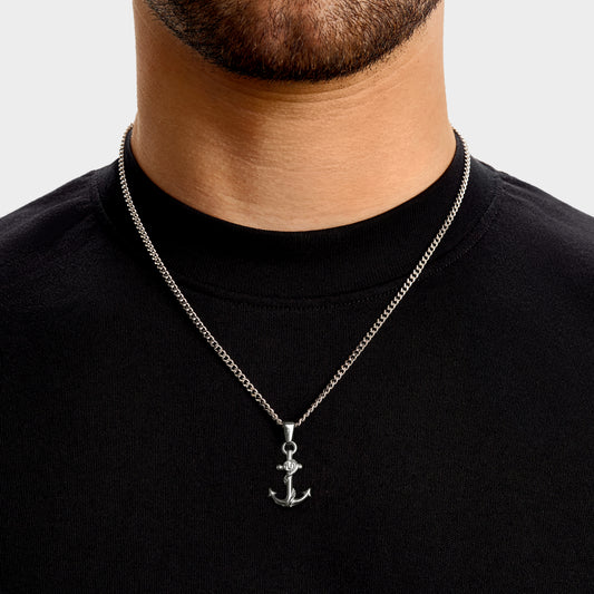 Silver Anchor Necklace