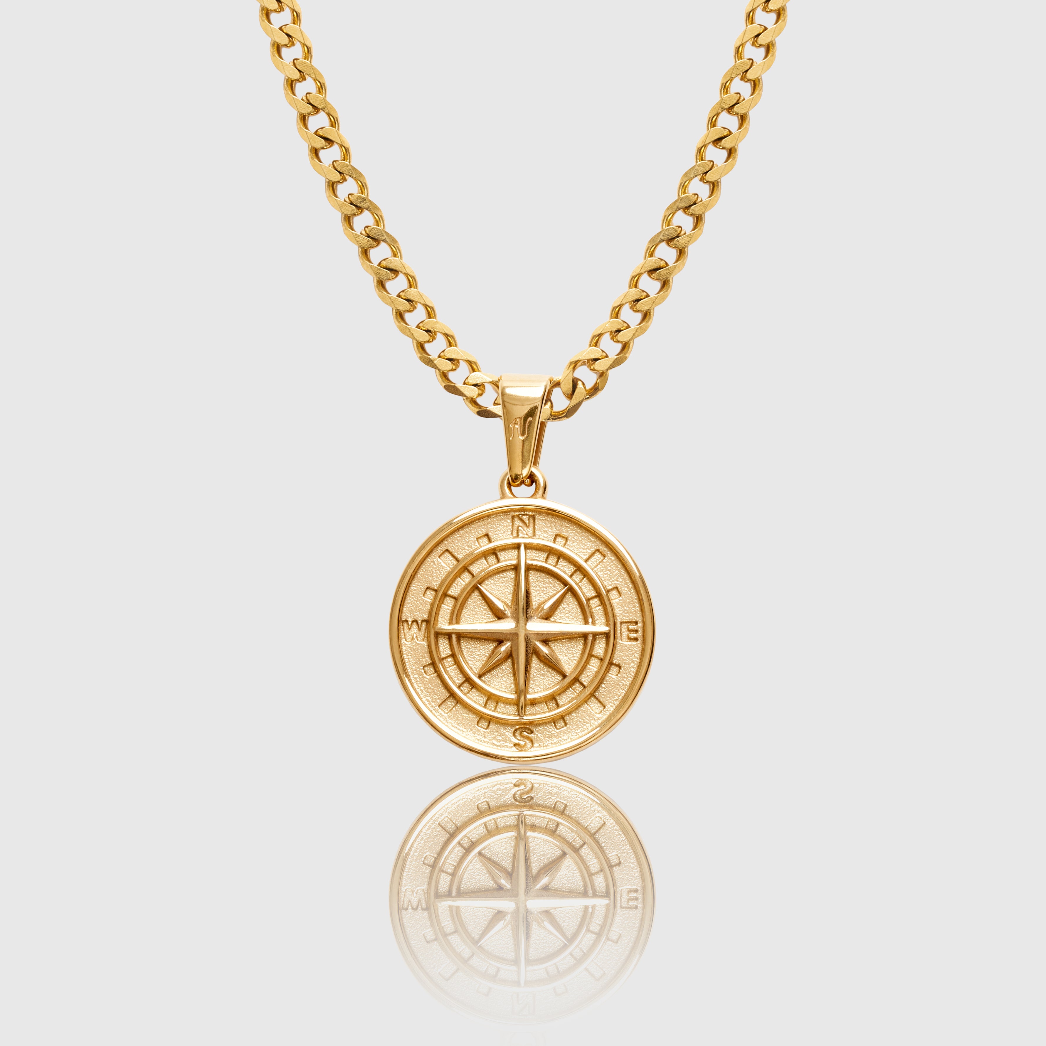 Gold Compass Necklace