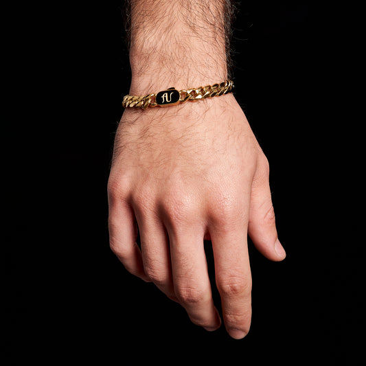 Gold Cuban Link Bracelet Men's Jewellery - Apollo Untold 