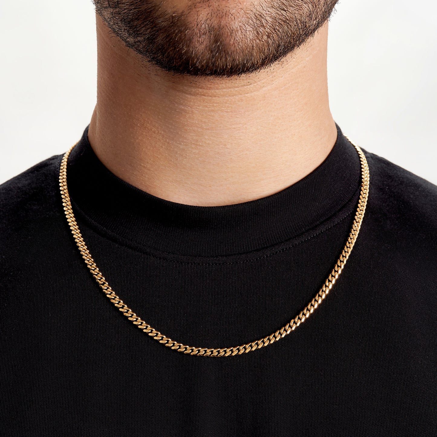 plain gold chain for male