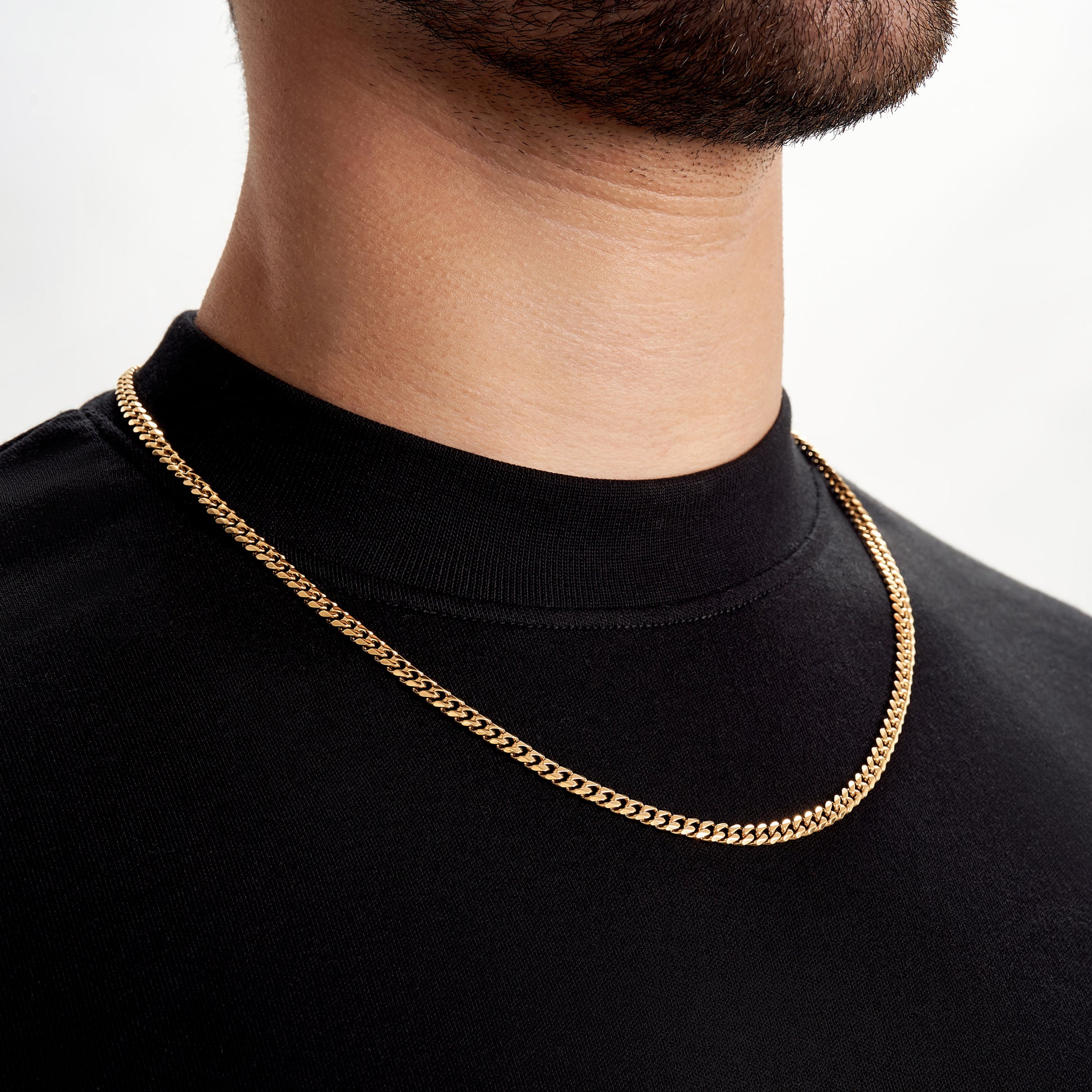 cuban gold necklace mens