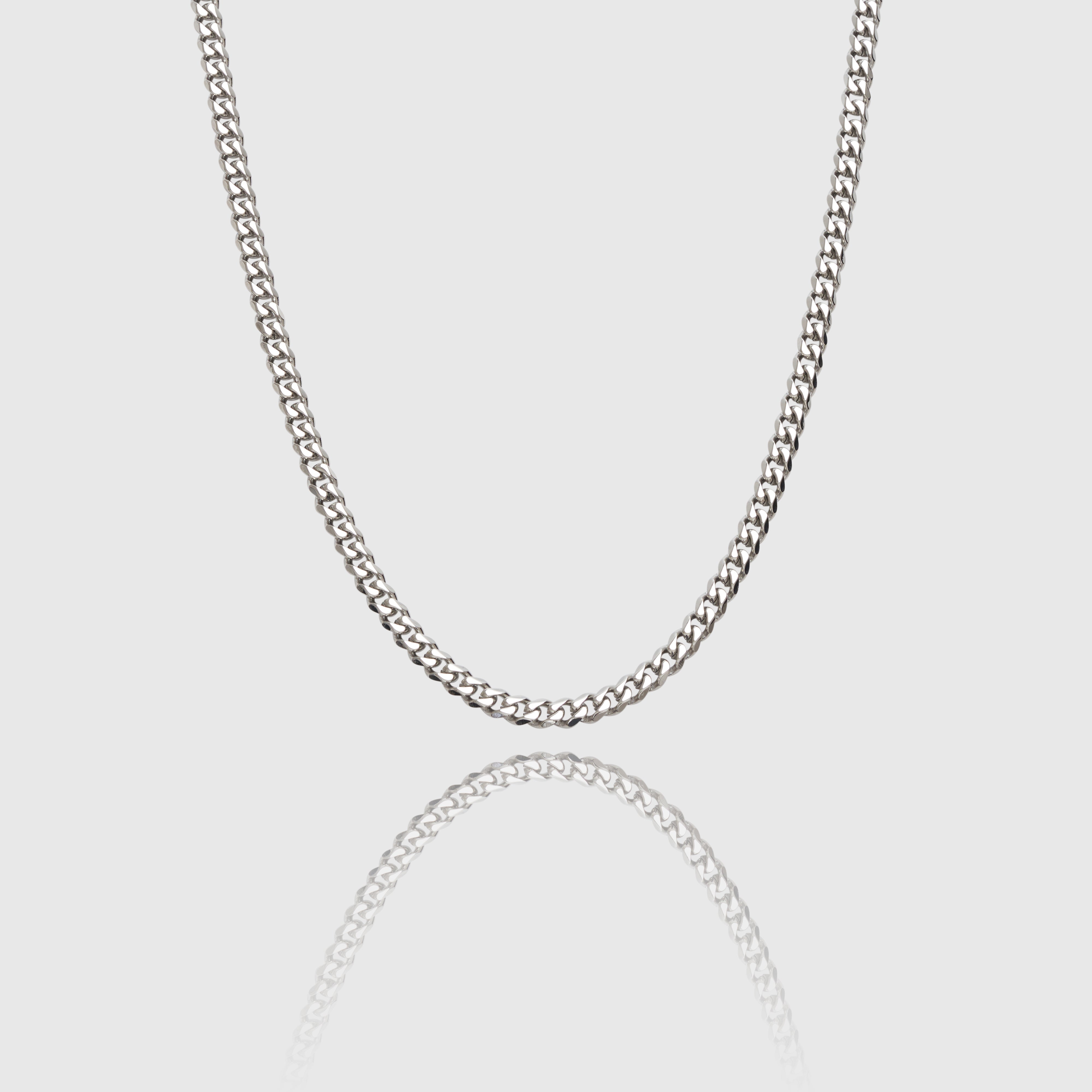 mens silver chains silver cuban link chain