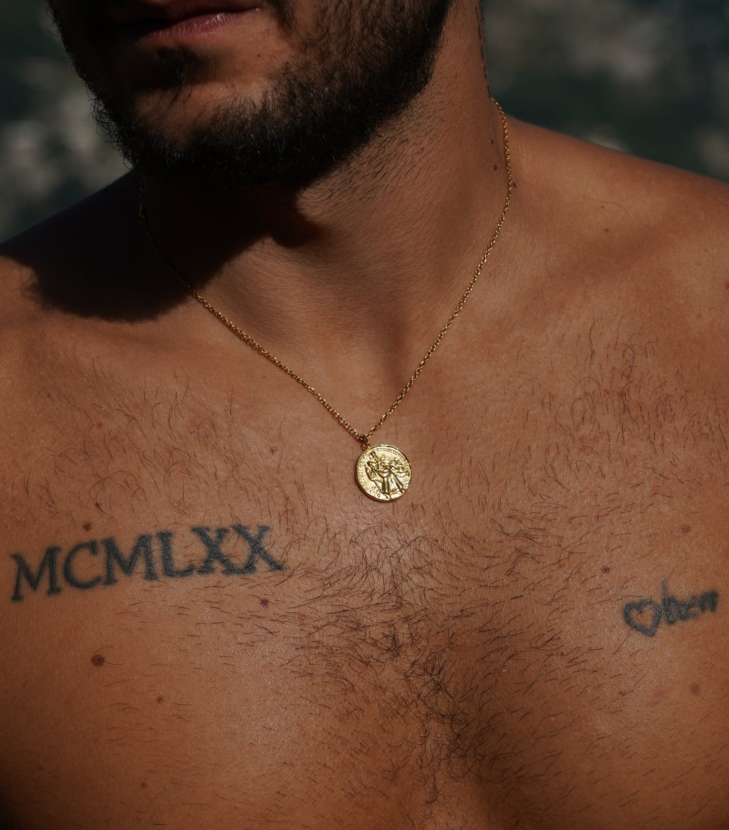 gold st christopher necklace st christopher pendant